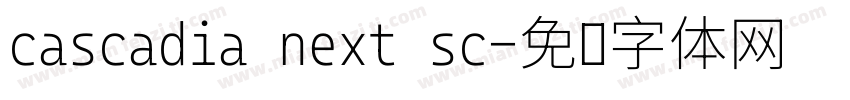 cascadia next sc字体转换